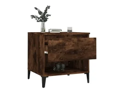 Mesa De Centro| Mesa de centro 50x46x50 cm derivados de madeira carvalho fumado PT864290 Castanho
