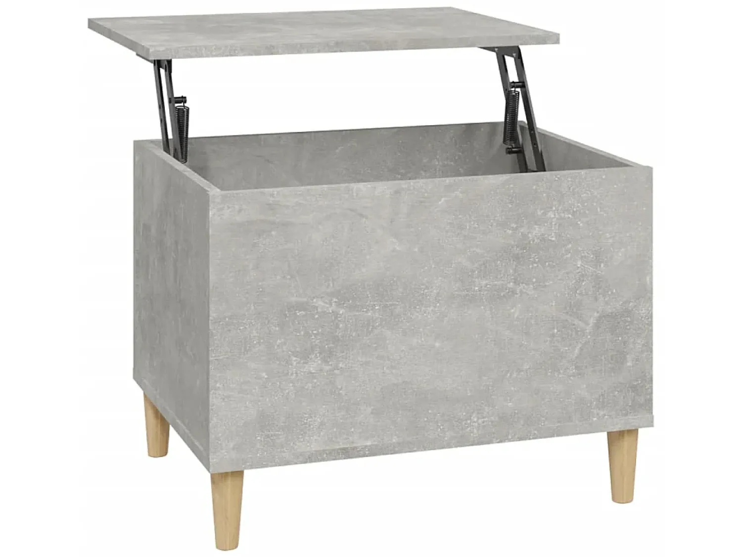 Best Mesa de centro 60x44,5x45 cm derivados madeira cimento PT943364 Cinzento