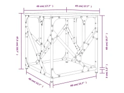 vidaxl Mesa de centro 45x45x47,5 cm derivados de madeira^ Mesa De Centro