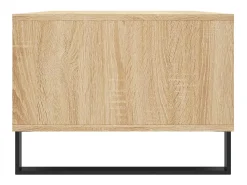vidaxl Mesa de centro 90x50x36,5 cm derivados madeira carvalho sonoma Natural claro