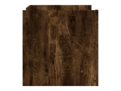 Mesa De Centro* Mesa de centro 80x50x50 cm derivados de madeira carvalho fumado PT450390 Castanho chocolate