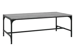Sale Mesa de centro 100x50x35 cm derivados de madeira cinza sonoma PT257074 Cinzento