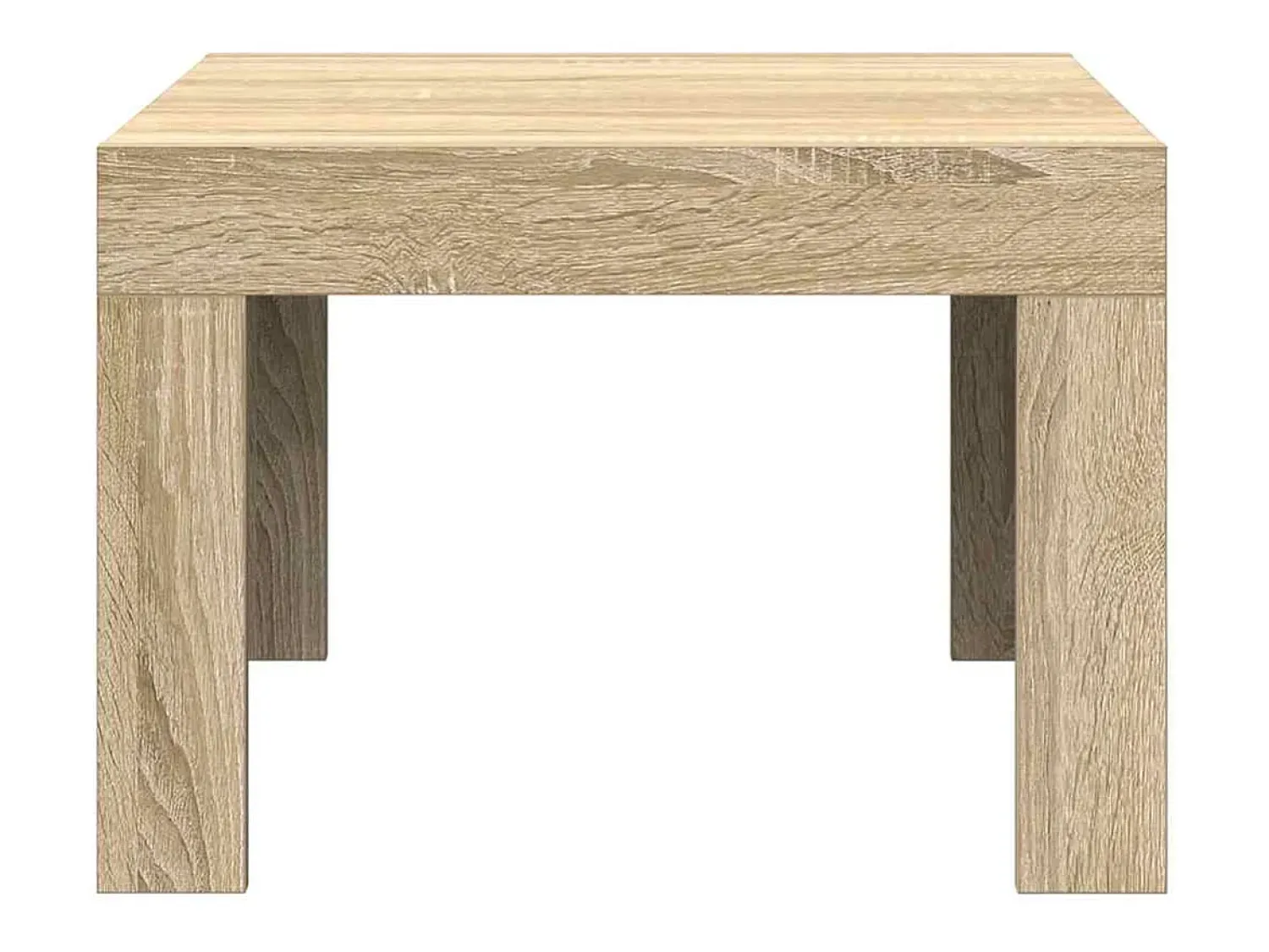 Mesa De Centro|vidaxl Mesa de centro 50x50x35 cm derivados de madeira carvalho sonoma Natural claro