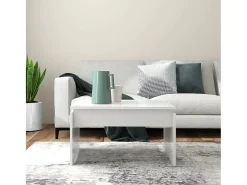 Sale Mesa de centro 68x50x38 cm derivados madeira brilhante PT179817 Branco