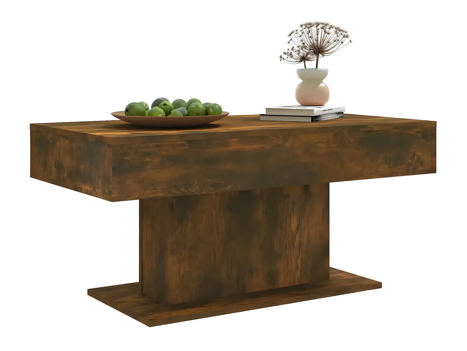 Mesa De Centro* Mesa de centro 96x50x45 cm derivados de madeira carvalho fumado PT162016 Castanho