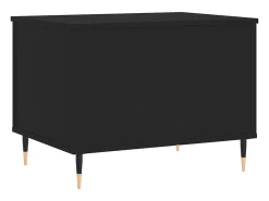 Mesa De Centro|vidaxl Mesa de centro 60x44,5x45 cm derivados de madeira Preto