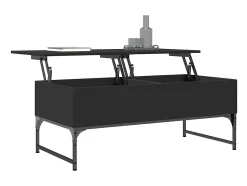 vidaxl Mesa de centro 100x50x40 cm derivados de madeira/metal^ Mesa De Centro
