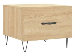 Mesa De Centro*vidaxl Mesa de centro 50x50x40 cm derivados de madeira carvalho sonoma Natural claro