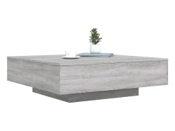 Mesa De Centro*vidaxl Mesa de centro 100x100x31 cm derivados madeira sonoma Cinzento