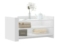 Mesa De Centro| Mesa de centro 100x50x50 cm derivados de madeira PT573806 Branco