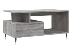 vidaxl Mesa de centro 90x49x45 cm derivados de madeira sonoma Cinzento