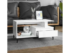 Mesa De Centro* Mesa de centro 90x49x45 cm derivados de madeira PT841192 Branco