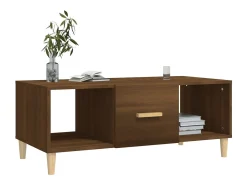 Mesa De Centro|vidaxl Mesa de centro 102x50x40 cm derivados madeira carvalho castanho Natural claro