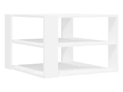 Mesa De Centro*vidaxl Mesa de centro 58x58x40 cm derivados de madeira Branco