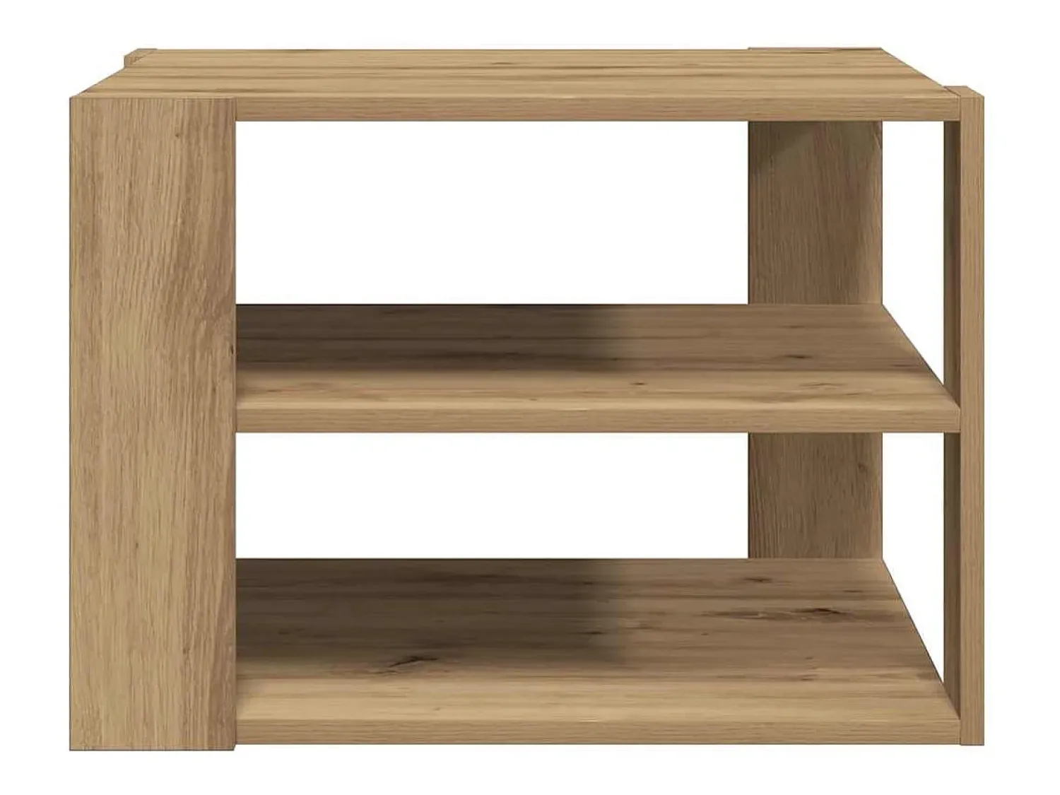 Best vidaxl Mesa de centro 58x58x40 cm deriv. madeira carvalho artisiano Natural claro