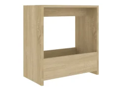 Mesa De Centro| Mesa de centro 50x26x50 cm derivados de madeira carvalho sonoma PT133469 Castanho