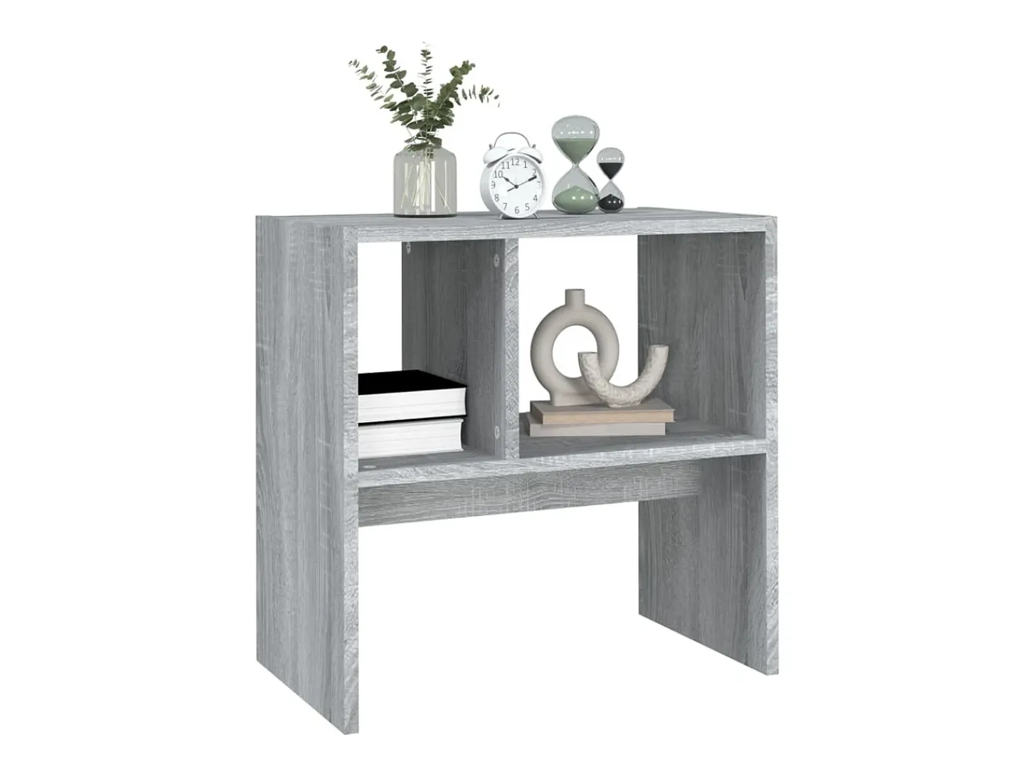 New Mesa de centro 50x30x50 cm derivados de madeira sonoma PT406313 Cinzento
