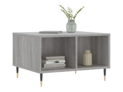 Mesa De Centro* Mesa de centro 60x50x36,5 cm derivados de madeira cinza sonoma PT477848 Cinzento