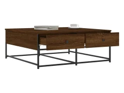 Mesa De Centro|vidaxl Mesa de centro 100x99x40 cm derivados madeira carvalho castanho Natural claro