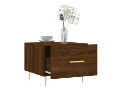 Best vidaxl Mesa de centro 50x50x40 cm derivados madeira carvalho castanho Natural claro