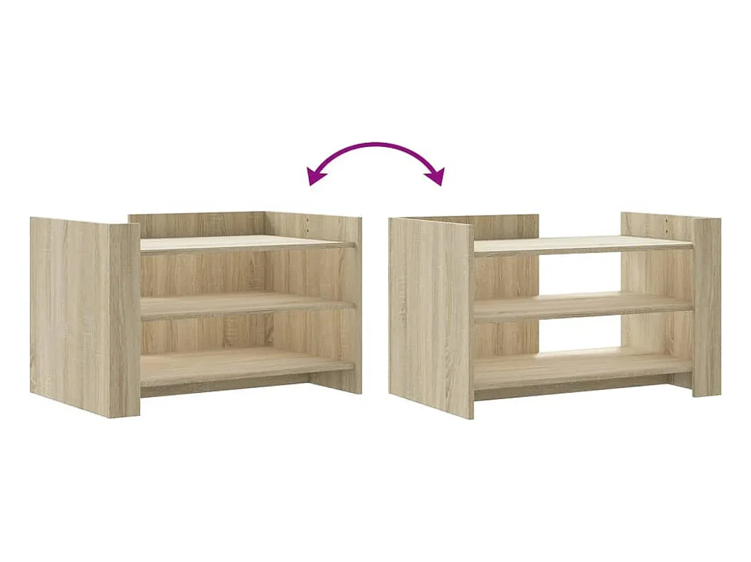 Mesa De Centro|vidaxl Mesa de centro 80x50x50 cm derivados de madeira carvalho sonoma Natural claro