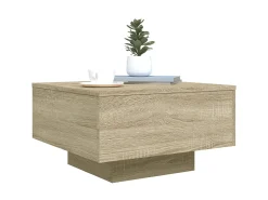 Mesa De Centro|vidaxl Mesa de centro 55x55x31 cm derivados de madeira carvalho sonoma Natural claro