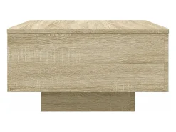 Mesa De Centro|vidaxl Mesa de centro 55x55x31 cm derivados de madeira carvalho sonoma Natural claro