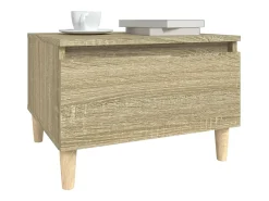 Mesa De Centro* Mesa de centro 50x46x35 cm derivados de madeira carvalho sonoma PT722364 Castanho