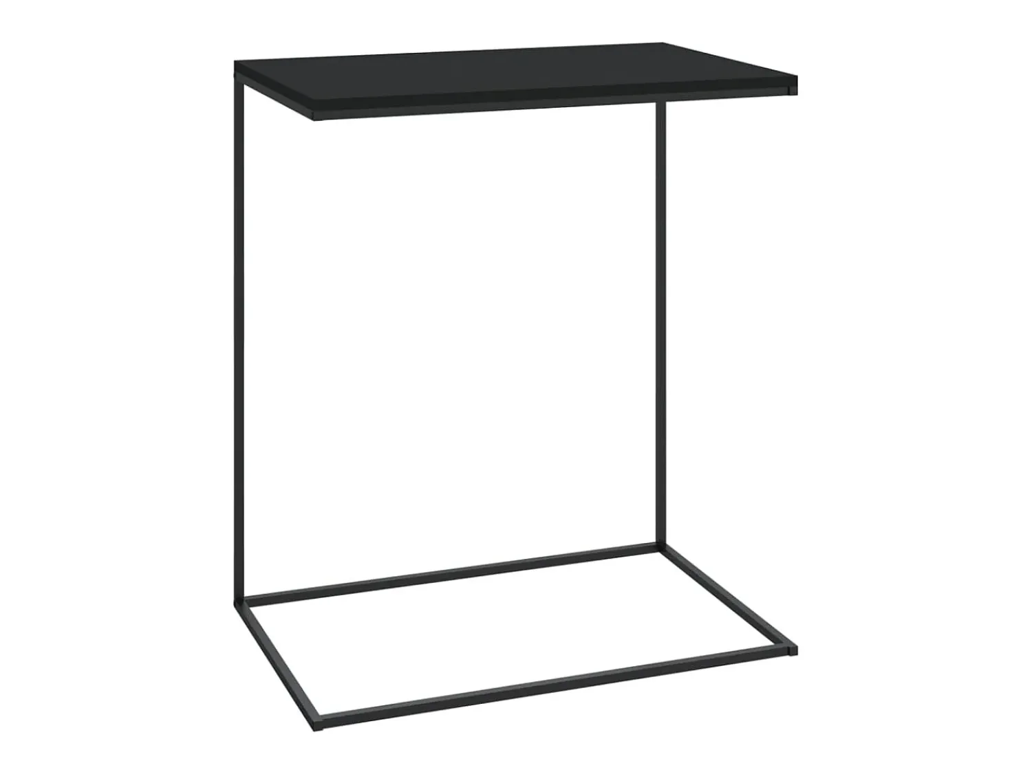 Mesa De Apoio*vidaxl Mesa de centro 55x35x66 cm derivados de madeira Preto