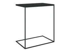 Mesa De Apoio*vidaxl Mesa de centro 55x35x66 cm derivados de madeira Preto