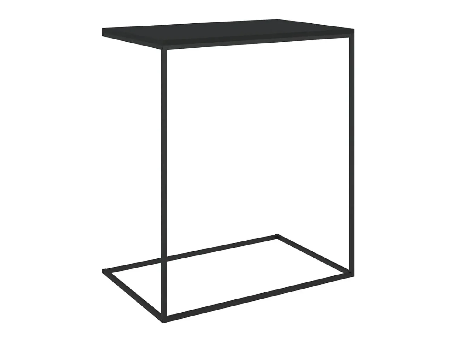 Mesa De Apoio*vidaxl Mesa de centro 55x35x66 cm derivados de madeira Preto