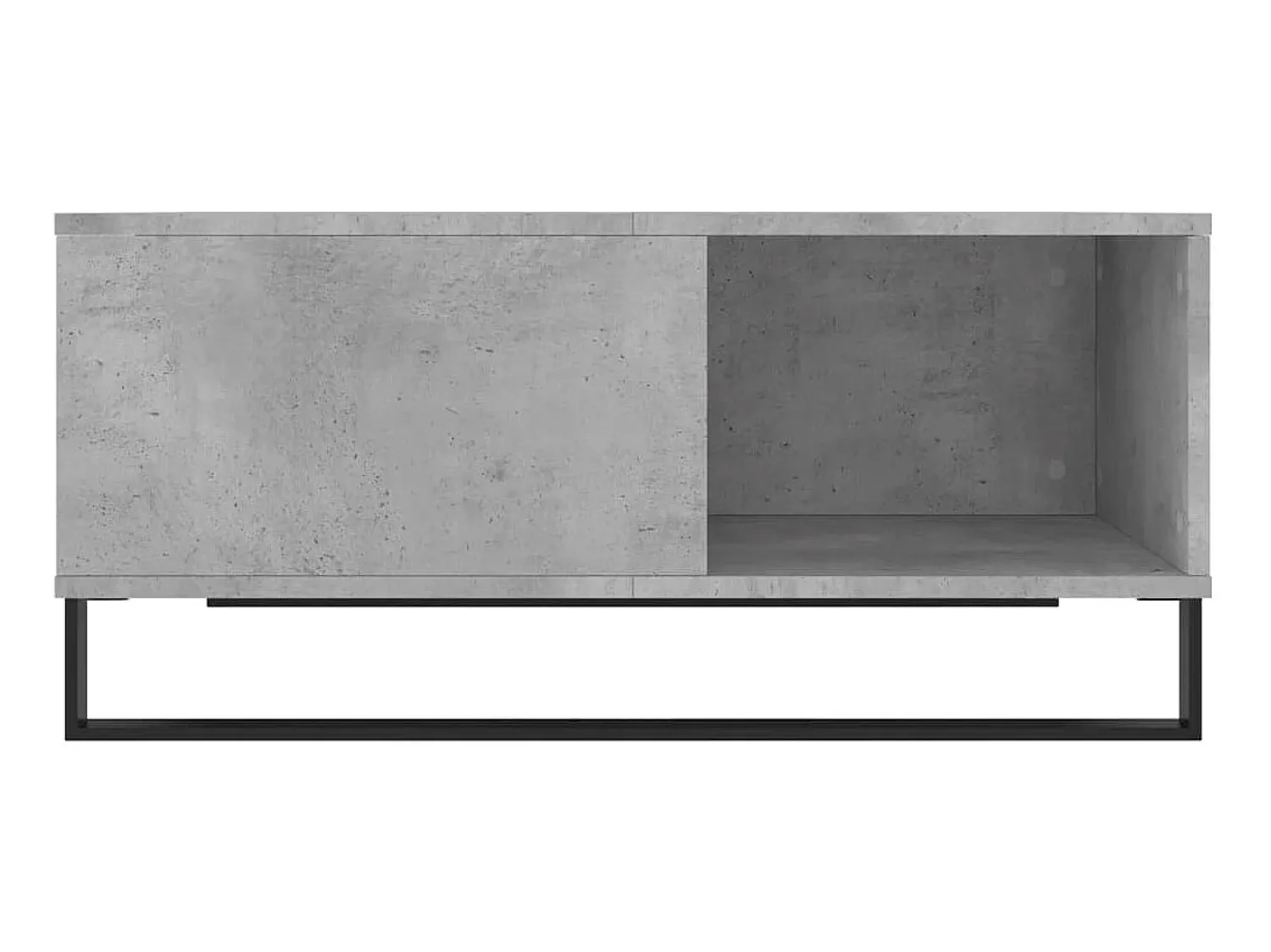 Mesa De Centro| Mesa de centro 80x80x36,5 cm derivados madeira cimento PT314897 Cinzento