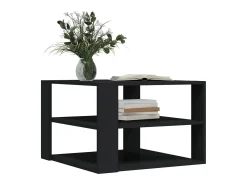 Mesa de centro 59,5x59,5x40 cm derivados de madeira PT398798 Preto