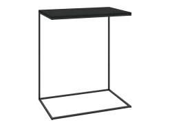Mesa De Apoio| Mesa de centro 55x35x66 cm derivados de madeira PT842838 Preto