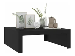 Mesa De Centro*vidaxl Mesa de centro 100x100x35 cm derivados de madeira Preto