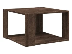 Mesa de centro 51,5x51,5x30 cm deriv. madeira carvalho castanho PT270524^ Mesa De Centro