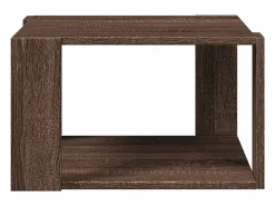 Mesa de centro 51,5x51,5x30 cm deriv. madeira carvalho castanho PT270524^ Mesa De Centro