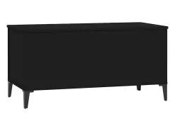 Outlet vidaxl Mesa de centro 90x44,5x45 cm derivados de madeira Preto