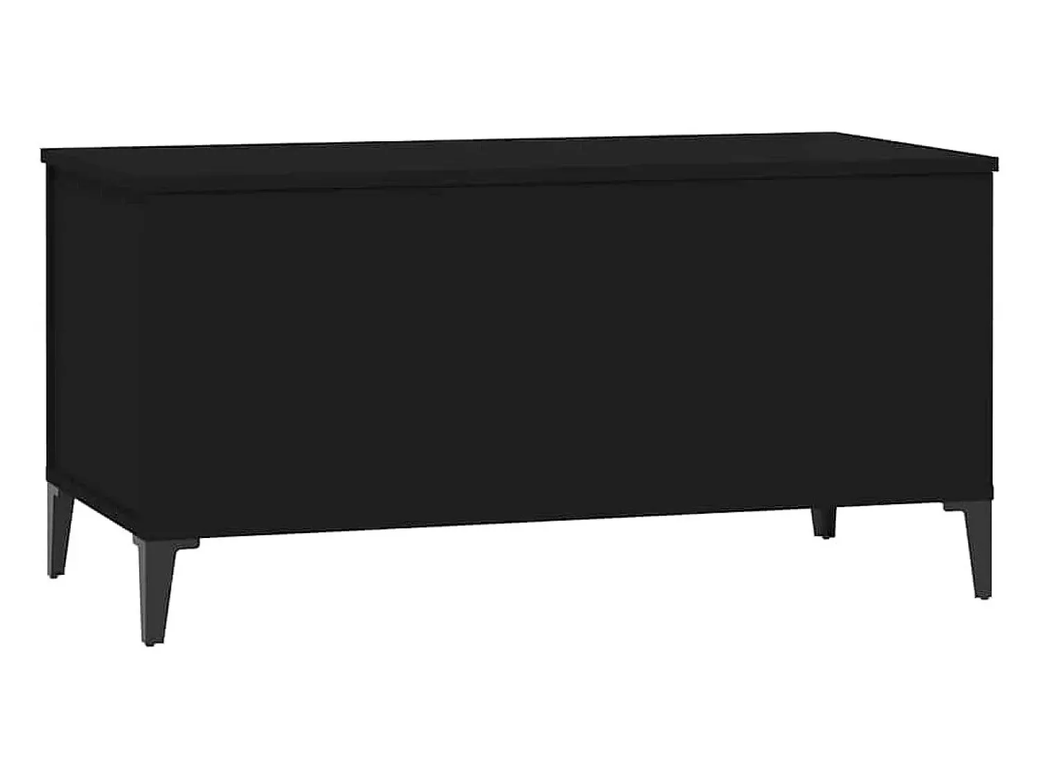Outlet vidaxl Mesa de centro 90x44,5x45 cm derivados de madeira Preto