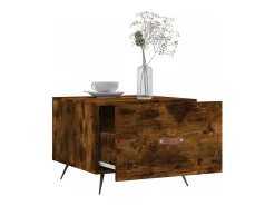 vidaxl Mesa de centro 50x50x40 cm derivados de madeira carvalho fumado^ Mesa De Centro