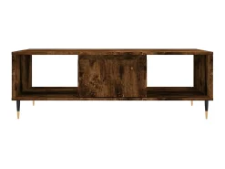 Mesa De Centro* Mesa de centro 104x60x35 cm derivados madeira carvalho fumado PT460514 Castanho