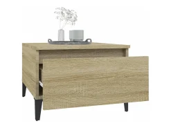 Mesa De Centro| Mesa de centro 50x46x35 cm derivados de madeira carvalho sonoma PT999977 Castanho