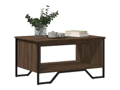 Mesa De Centro|vidaxl Mesa de centro 75x51x40 cm derivados madeira carvalho castanho Natural claro