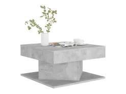 Mesa De Centro* Mesa de centro 57x57x30 cm derivados de madeira cinza cimento PT768834 Cinzento