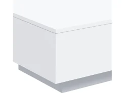 New vidaxl Mesa de centro 55x55x31 cm derivados de madeira Branco