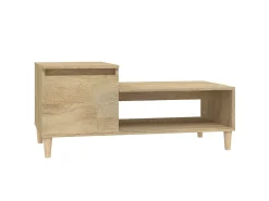 Clearance vidaxl Mesa de centro 100x50x45 cm derivados madeira carvalho sonoma Natural claro