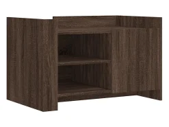 Mesa De Centro| Mesa de centro 80x50x50 cm derivados madeira carvalho PT443700 Castanho