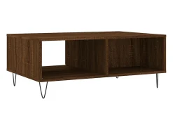 Mesa De Centro|vidaxl Mesa de centro 90x60x35 cm derivados madeira carvalho castanho Natural claro