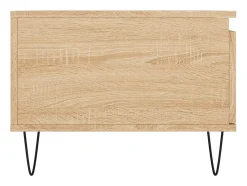 Mesa De Centro*vidaxl Mesa de centro 90x50x36,5 cm derivados madeira carvalho sonoma Natural claro
