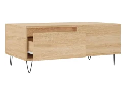 Mesa De Centro*vidaxl Mesa de centro 90x50x36,5 cm derivados madeira carvalho sonoma Natural claro